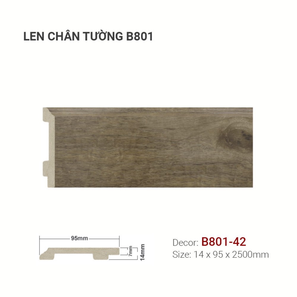 Len Tường Nhựa B801-42