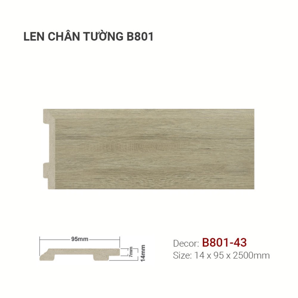 Len Tường Nhựa B801-43