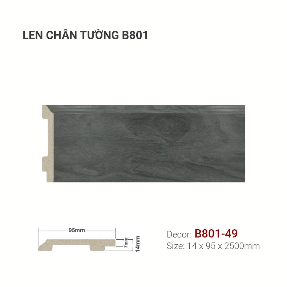 Len Tường Nhựa B801-49