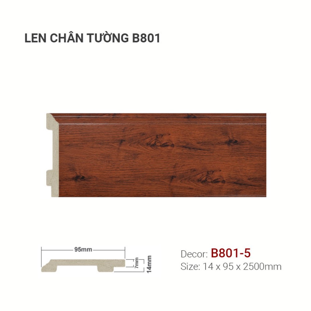 Len Tường Nhựa B801-5