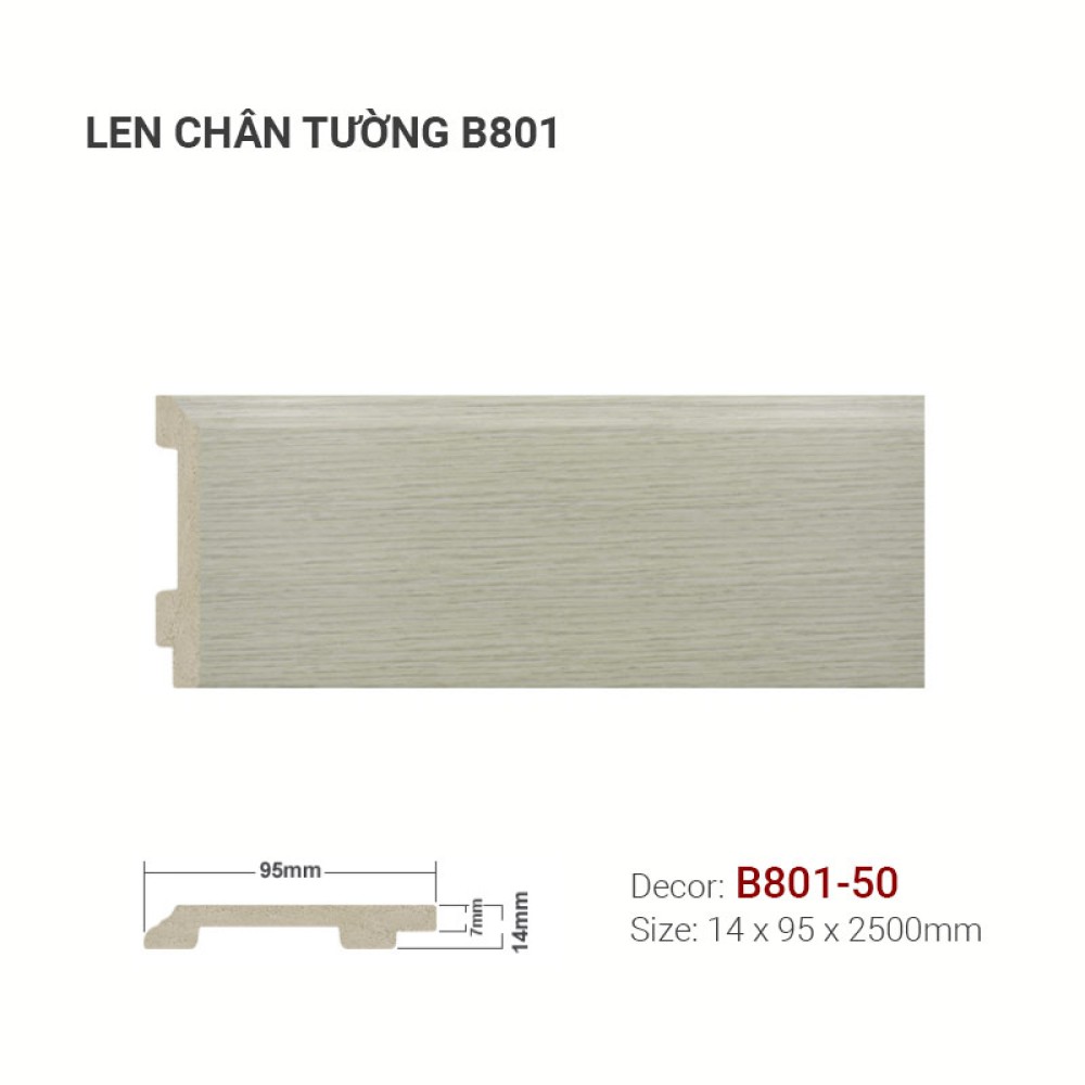 Len Tường Nhựa B801-50