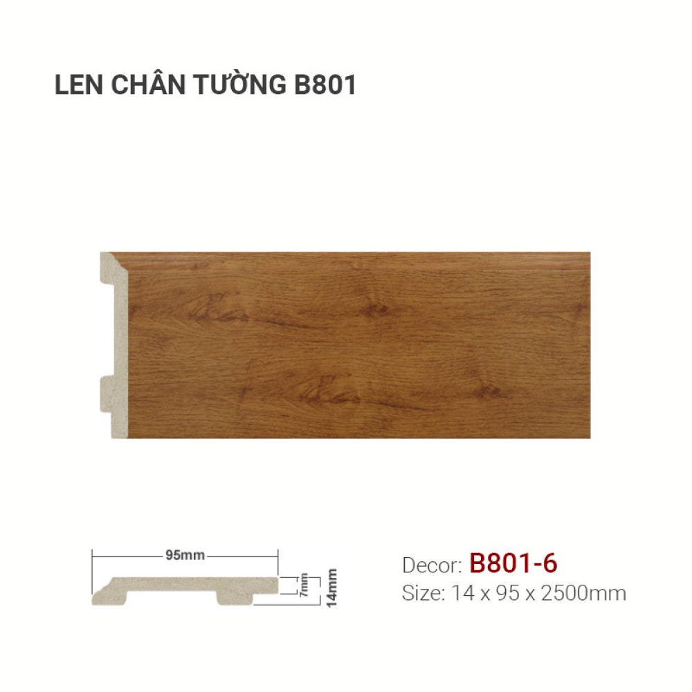 Len Tường Nhựa B801-6