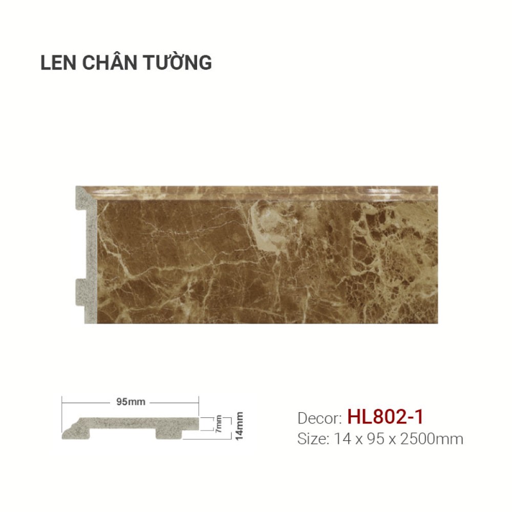 Len Tường Nhựa HL802-1