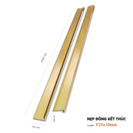 Nẹp đồng kết thúc F25x10