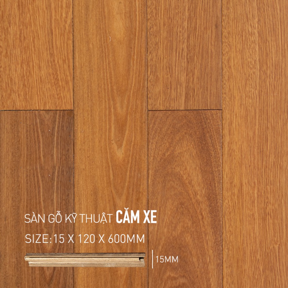 Sàn Gỗ Engineered Căm Xe 120x600