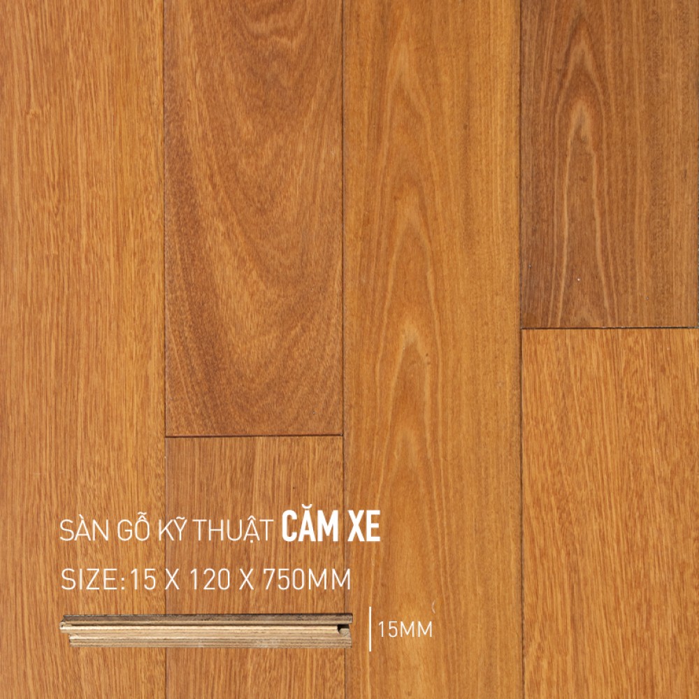 Sàn Gỗ Engineered Căm Xe 120x750