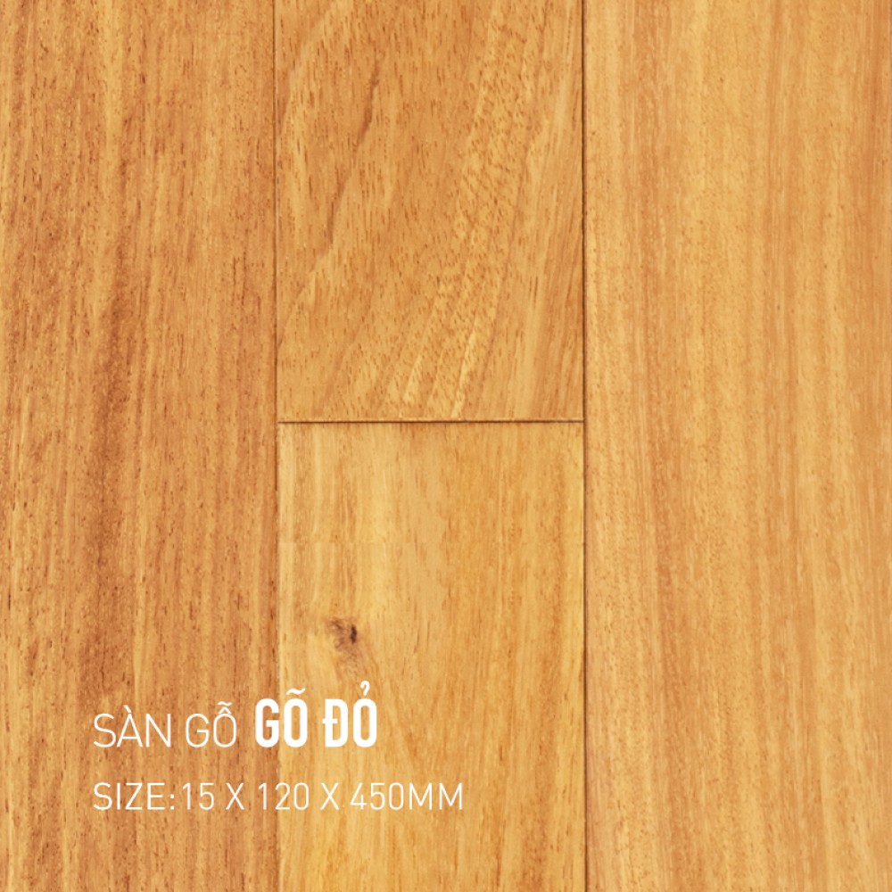 Sàn gỗ Gõ Đỏ 15x120x450