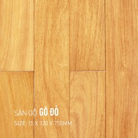 Sàn gỗ Gõ Đỏ 15x120x750