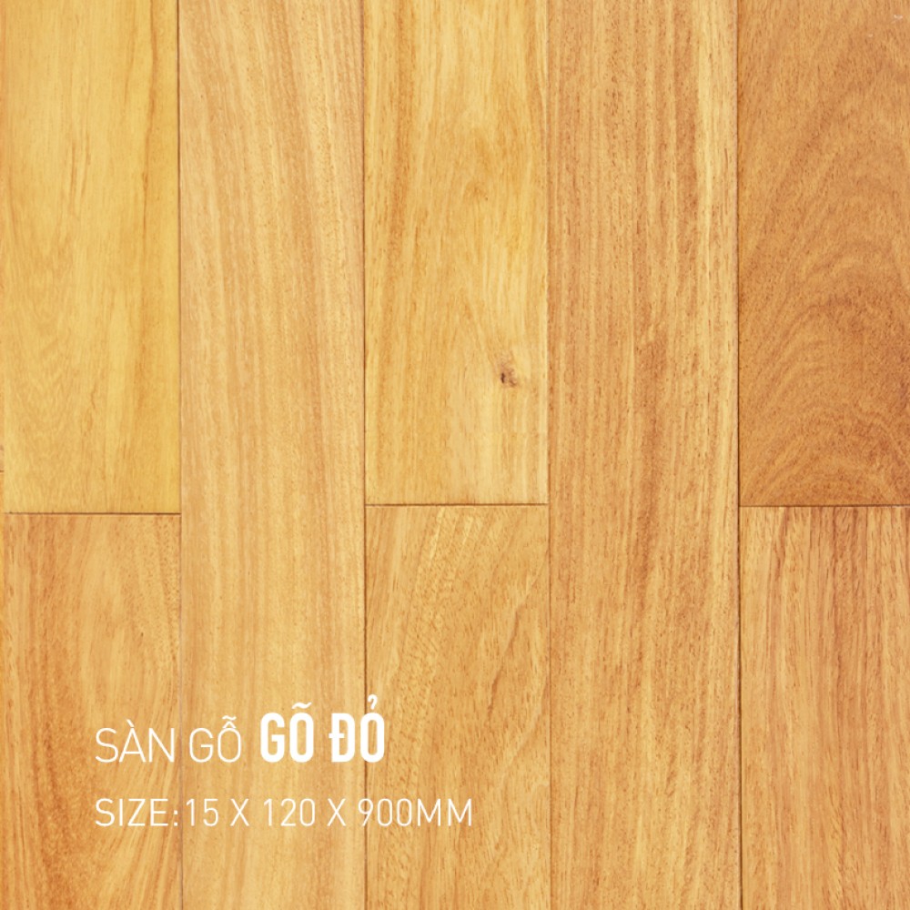 Sàn gỗ Gõ Đỏ 15x120x900
