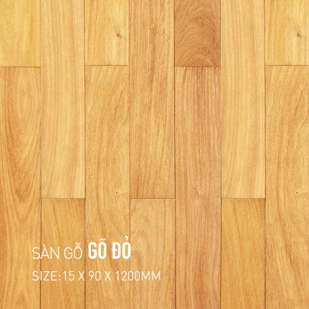 Sàn gỗ Gõ Đỏ 15x90x1200