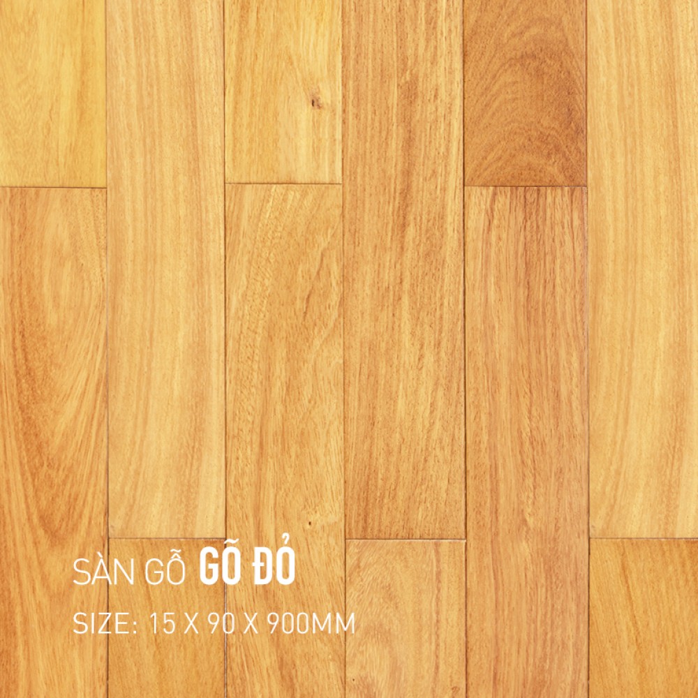 Sàn gỗ Gõ Đỏ 15x90x900