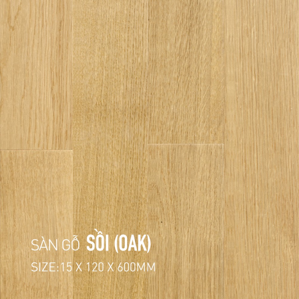 Sàn gỗ Sồi 15x120x600