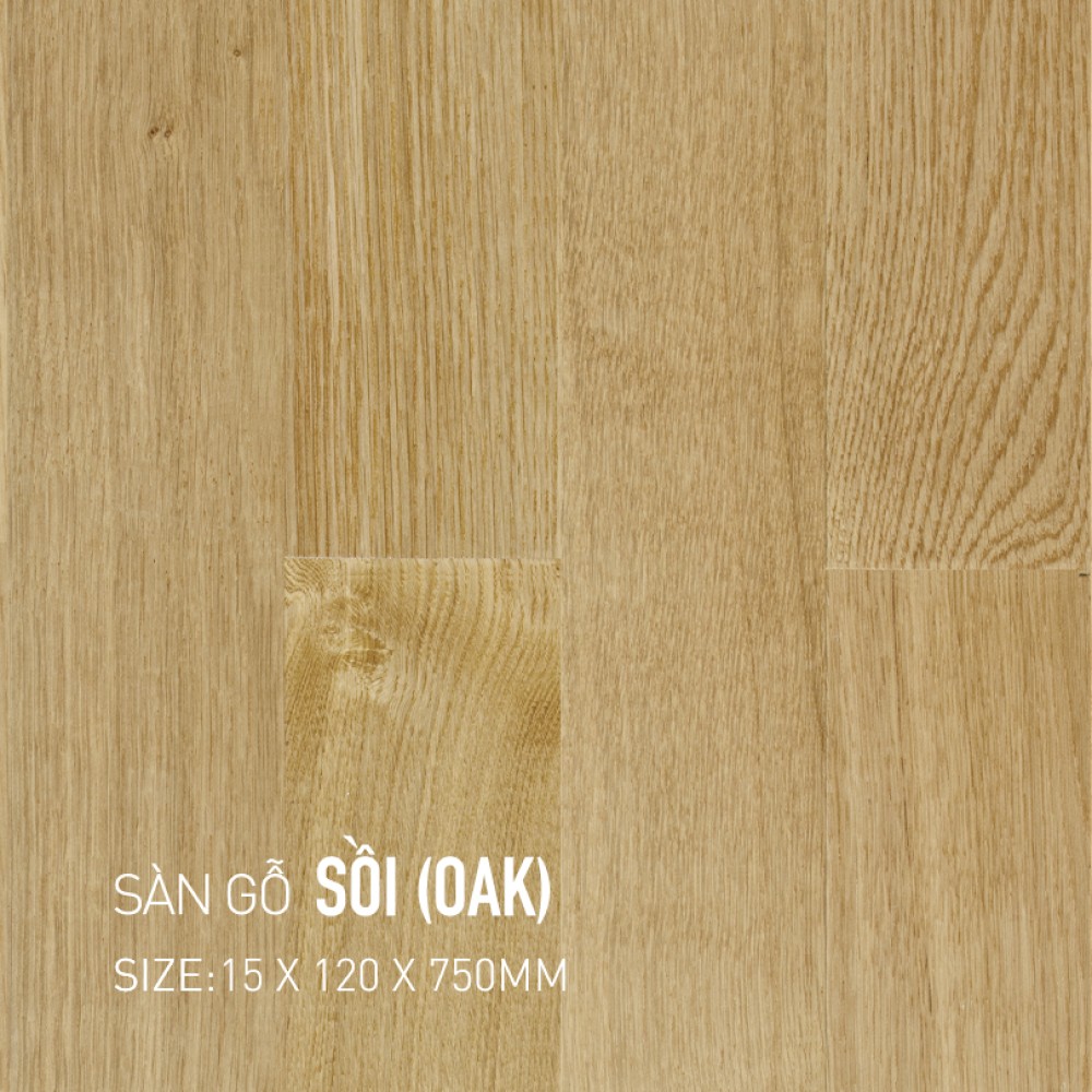Sàn gỗ Sồi 15x120x750