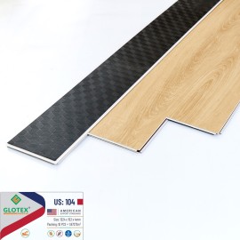 Sàn Nhựa Hèm Khóa Glotex Đế Cao Su US104