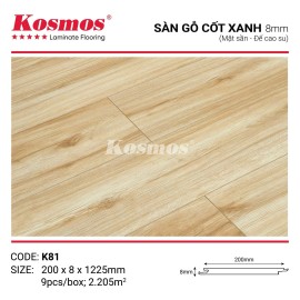 Sàn Gỗ Kosmos Cốt Xanh K81 Sàn Gỗ Kosmos Cốt Xanh K81