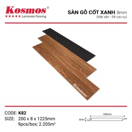 Sàn Gỗ Kosmos Cốt Xanh K82 Sàn Gỗ Kosmos Cốt Xanh K82