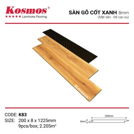Sàn Gỗ Kosmos Cốt Xanh K83 Sàn Gỗ Kosmos Cốt Xanh K83