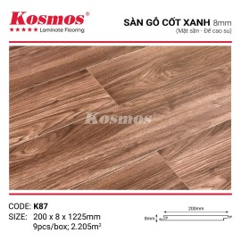 Sàn Gỗ Kosmos Cốt Xanh K87 Sàn Gỗ Kosmos Cốt Xanh K87
