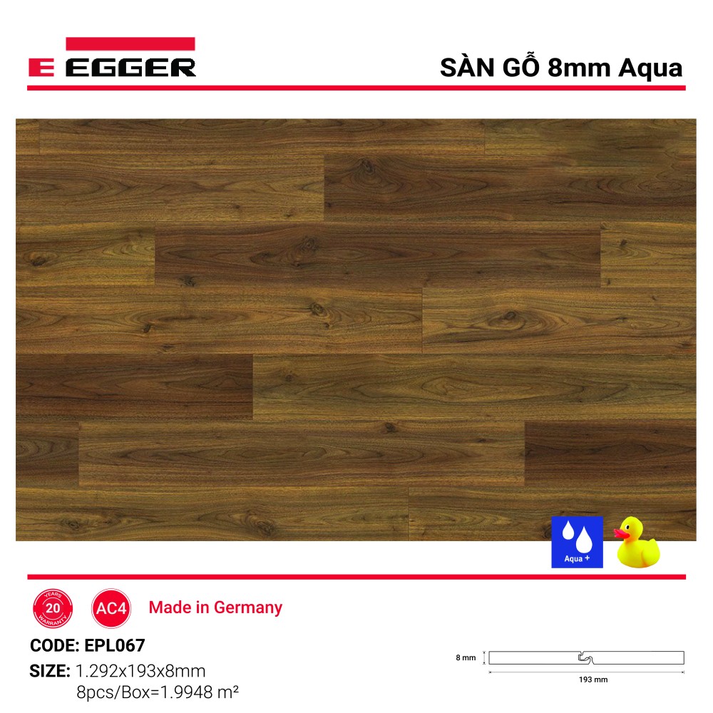 Sàn gỗ Egger Aqua+ EPL067