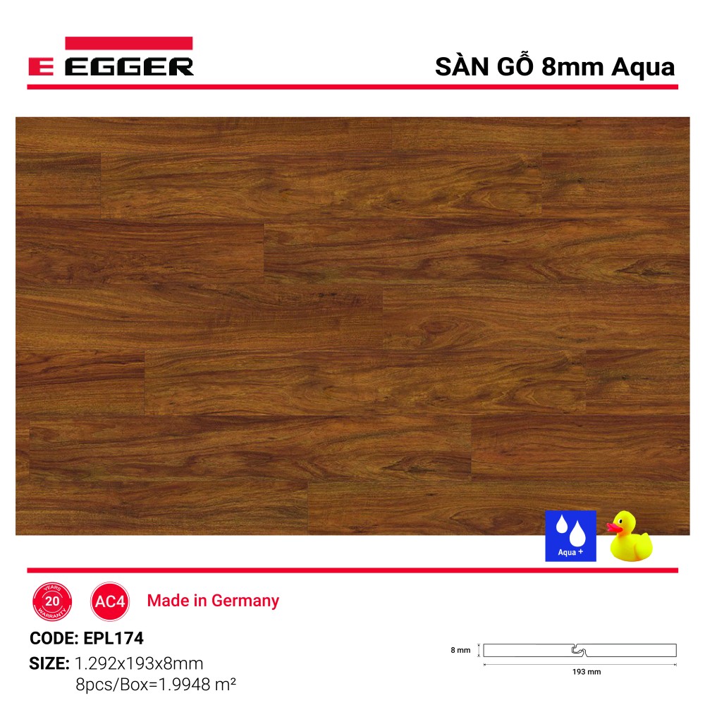 Sàn gỗ Egger Aqua+ EPL174