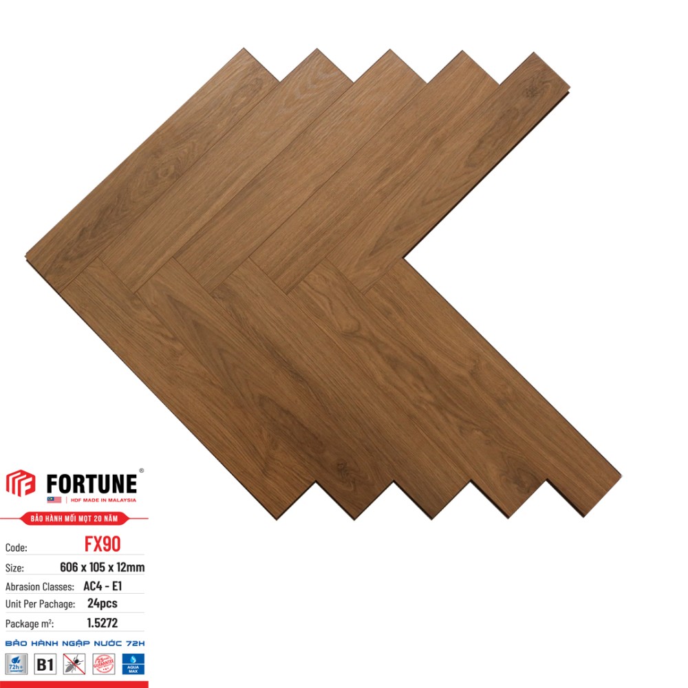 Sàn Gỗ Xương Cá Fortune FX90