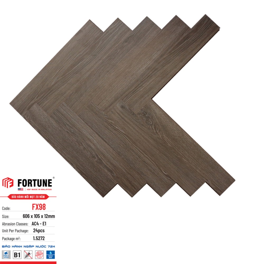 Sàn Gỗ Xương Cá Fortune FX98