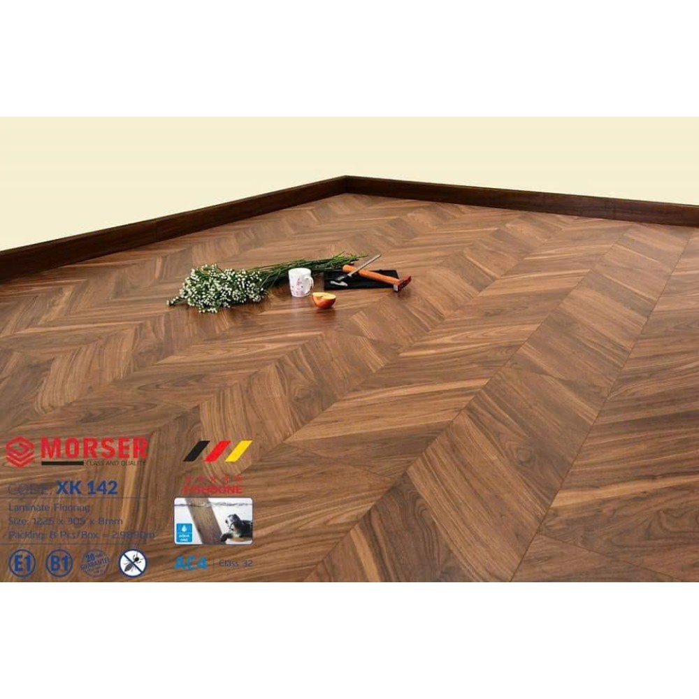 Sàn Gỗ Morser Kiểu Xương Cá XK 142