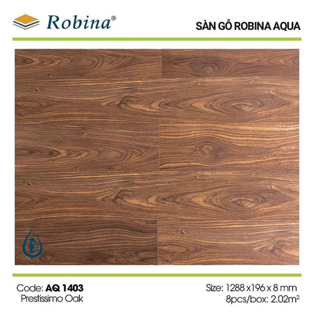 Sàn Gỗ Robina Aqua 8mm AQ1403