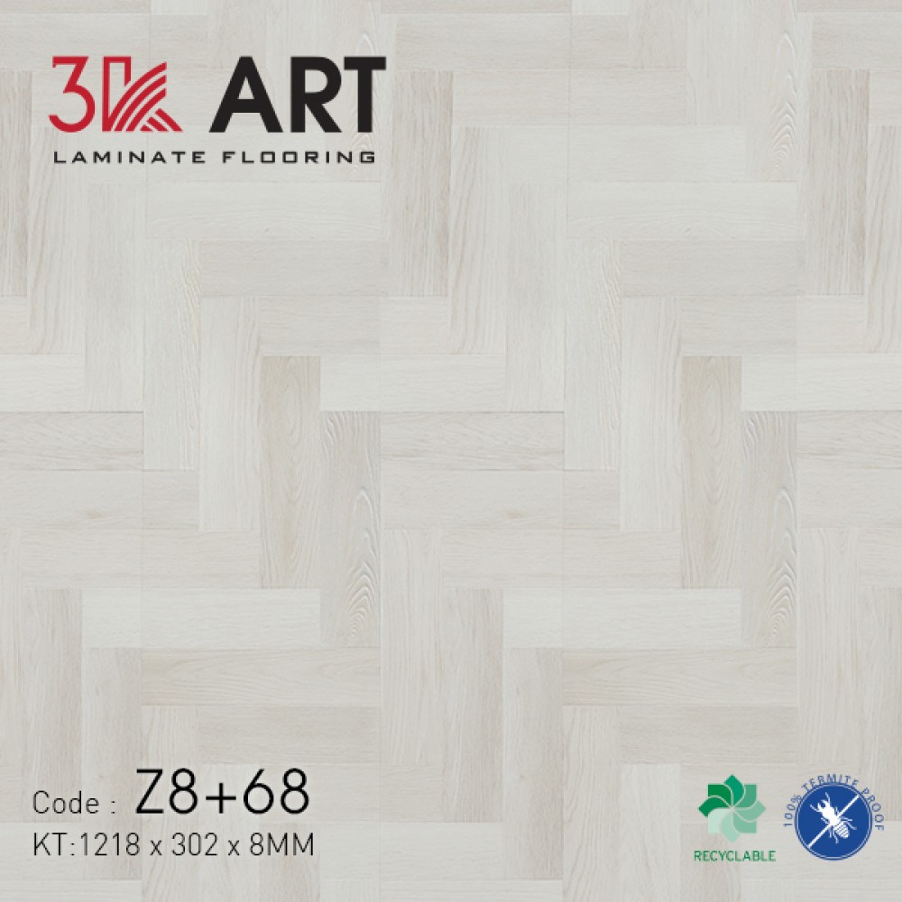 Sàn Gỗ Xương Cá 3K ART Z8-68