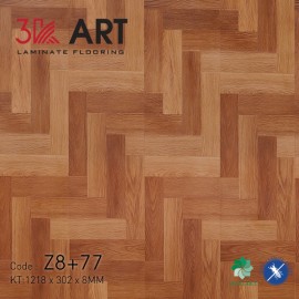 Sàn Gỗ Xương Cá 3K ART Z8+77 Sàn Gỗ Xương Cá 3K ART Z8+77