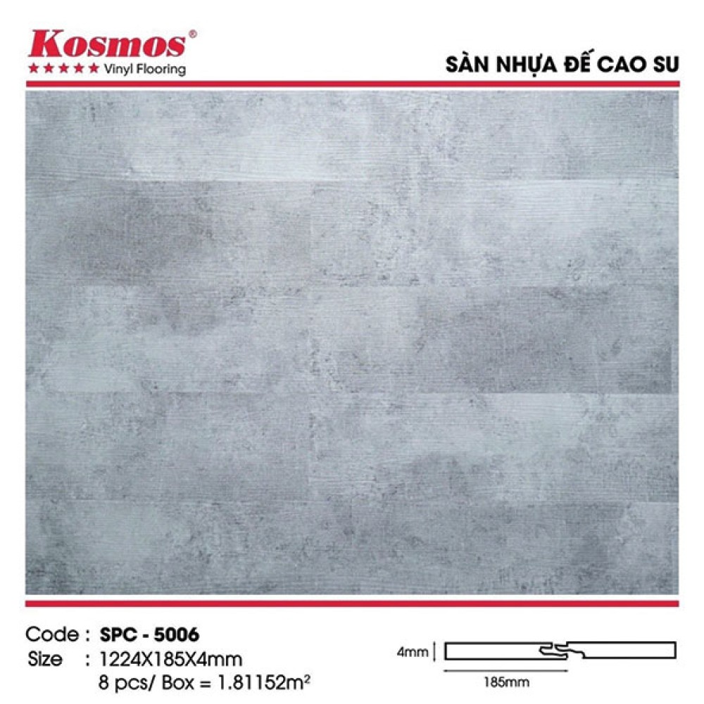 Sàn Nhựa Hèm Khóa Kosmos SPC 5006