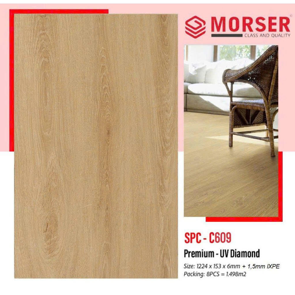 Sàn Nhựa Hèm Khóa Morser SPC-C609