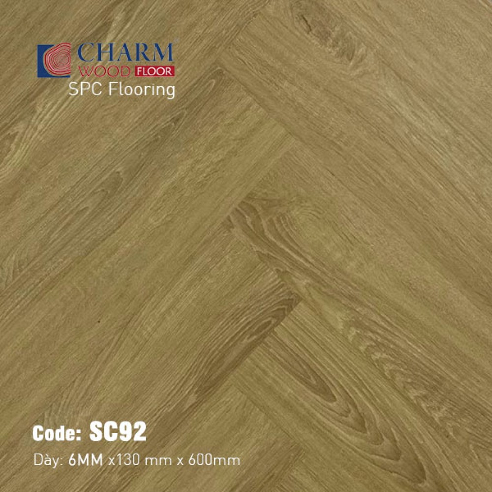 Sàn Nhựa Charm Wood 6mm Xương Cá SC92