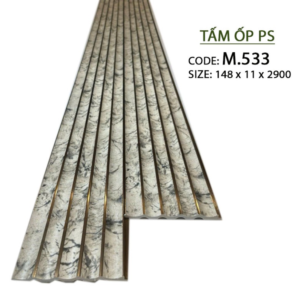 Tấm Ốp PS Lam Sóng Bán Nguyệt Giá Rẻ M533