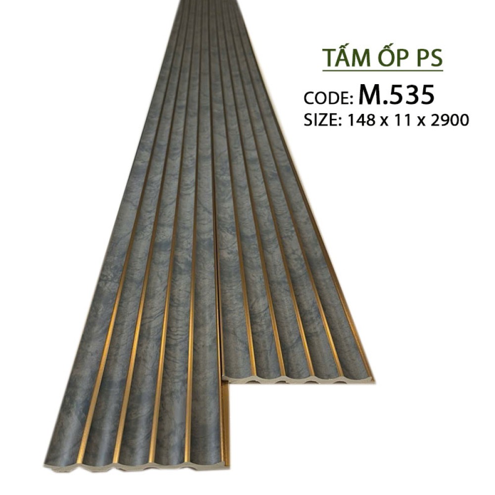 Tấm Ốp PS Lam Sóng Bán Nguyệt Giá Rẻ M535