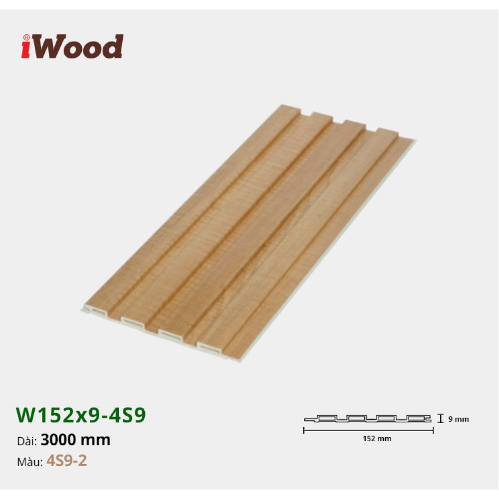 Tấm ốp lam sóng iWood 4S9-2