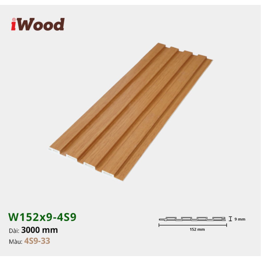 Tấm ốp lam sóng iWood 4S9-33