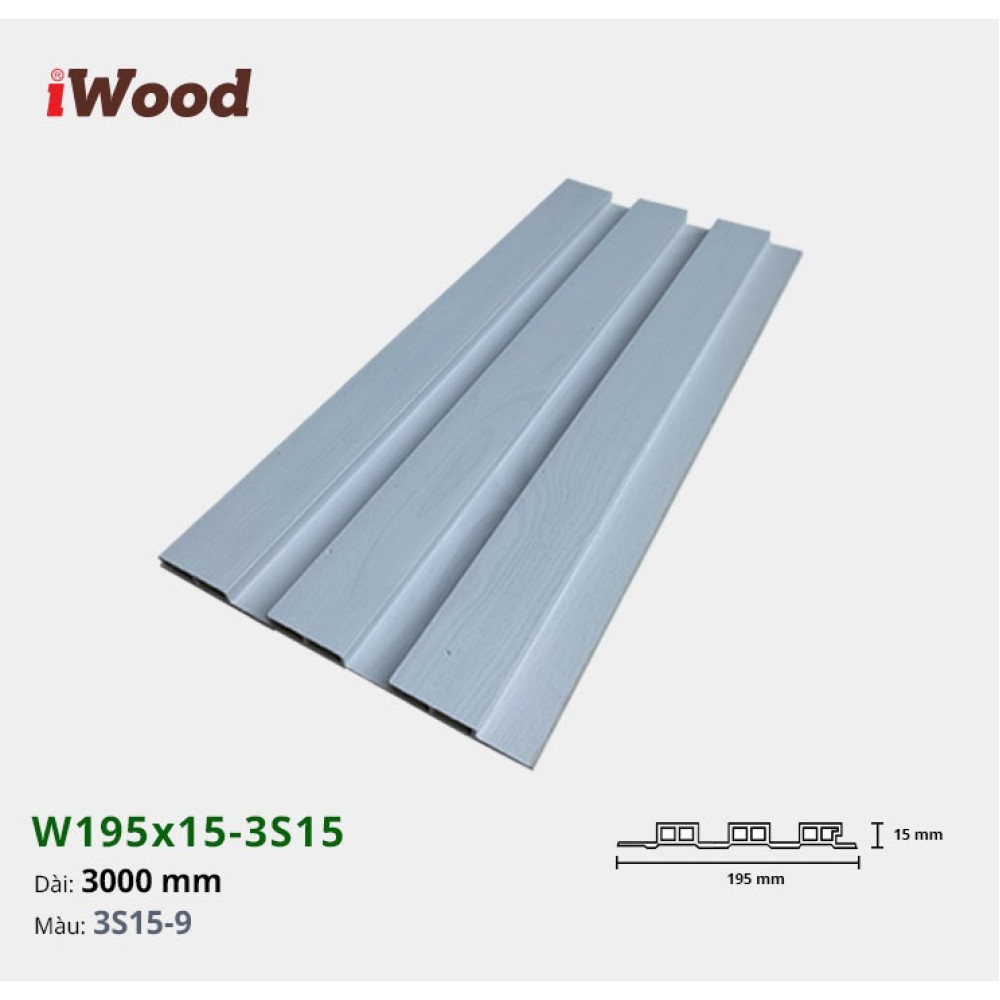 Tấm ốp lam sóng iWood 3S15-9