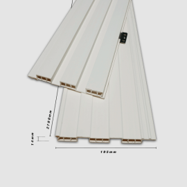 Tấm ốp lam sóng W195x14 White