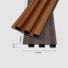 Tấm ốp lam sóng W202x30 Walnut