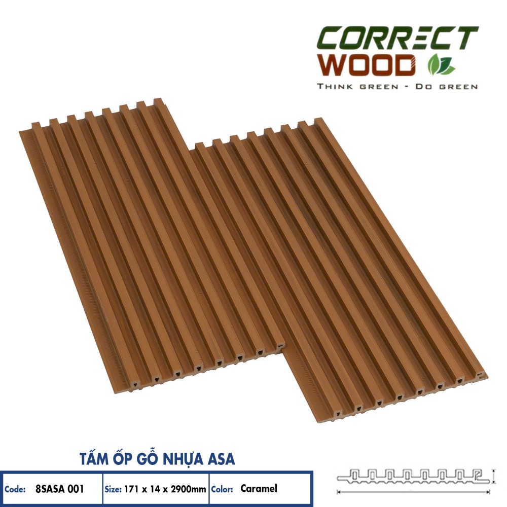Tấm Ốp Gỗ Nhựa ASA 8SASA 001