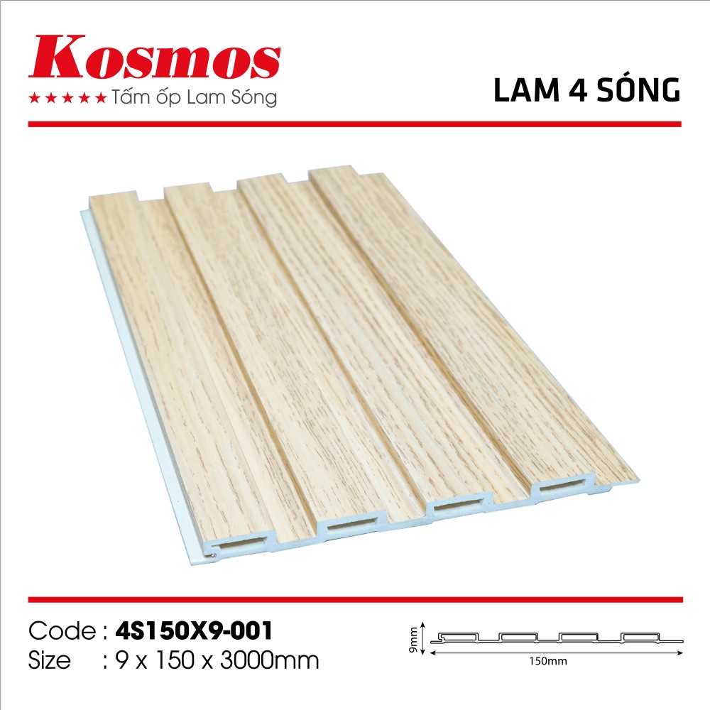 Tấm ốp lam sóng Kosmos 4S150X9-001