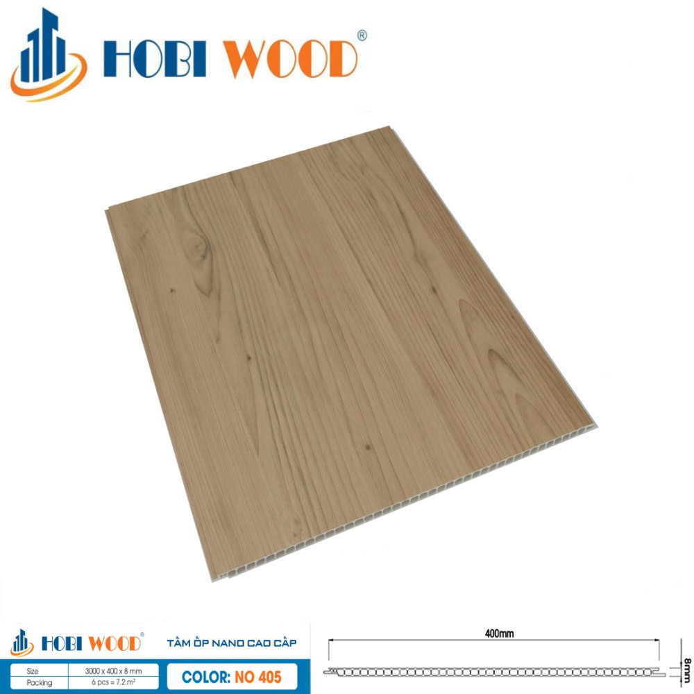 Tấm ốp nano Hobi Wood NO-405