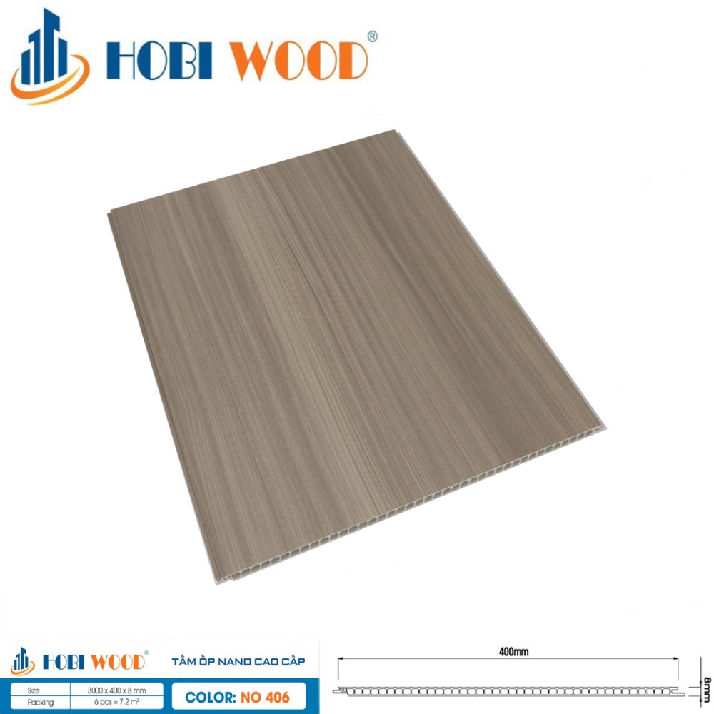 Tấm ốp nano Hobi Wood NO-406